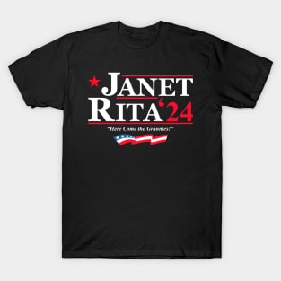 Janet and Rita Bluey Grannies 2024 for President T-Shirt